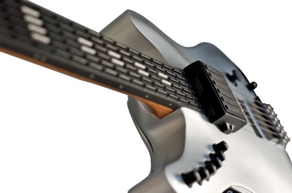 Silver ztar midi guitar close up