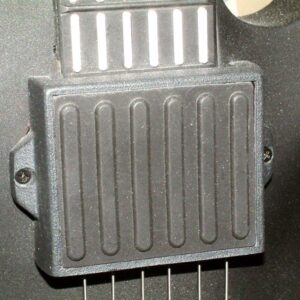 closeup of midi guitar touch pad