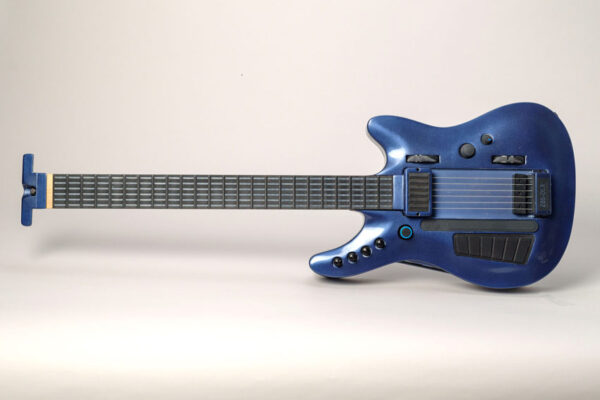 blue Z6S-DLX-8 midi guitar long view