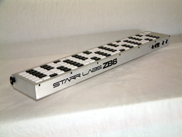 zb6 midi controller with six rows of keys